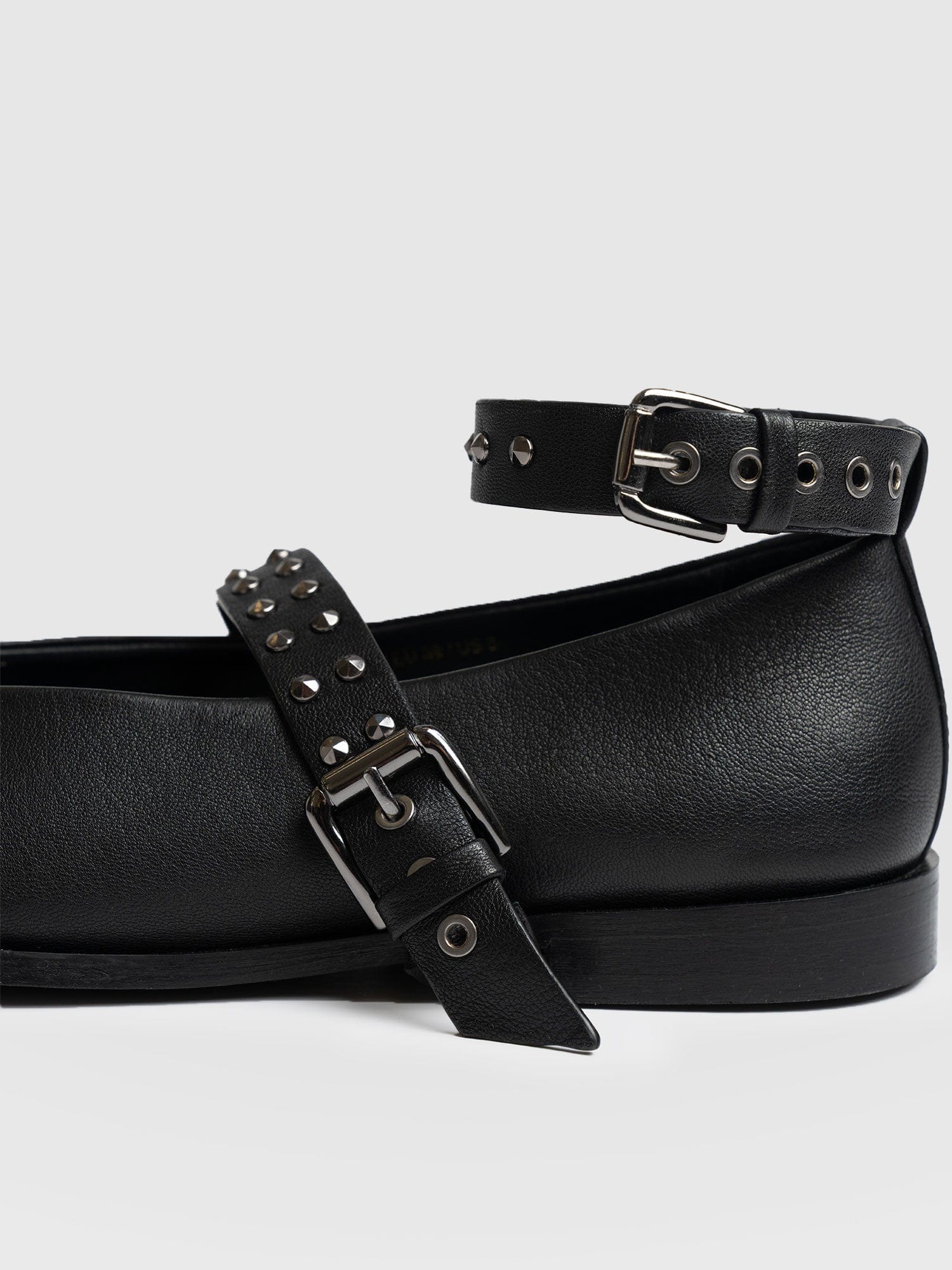 Vega Studded Ballerina Flats - Black - Image 4