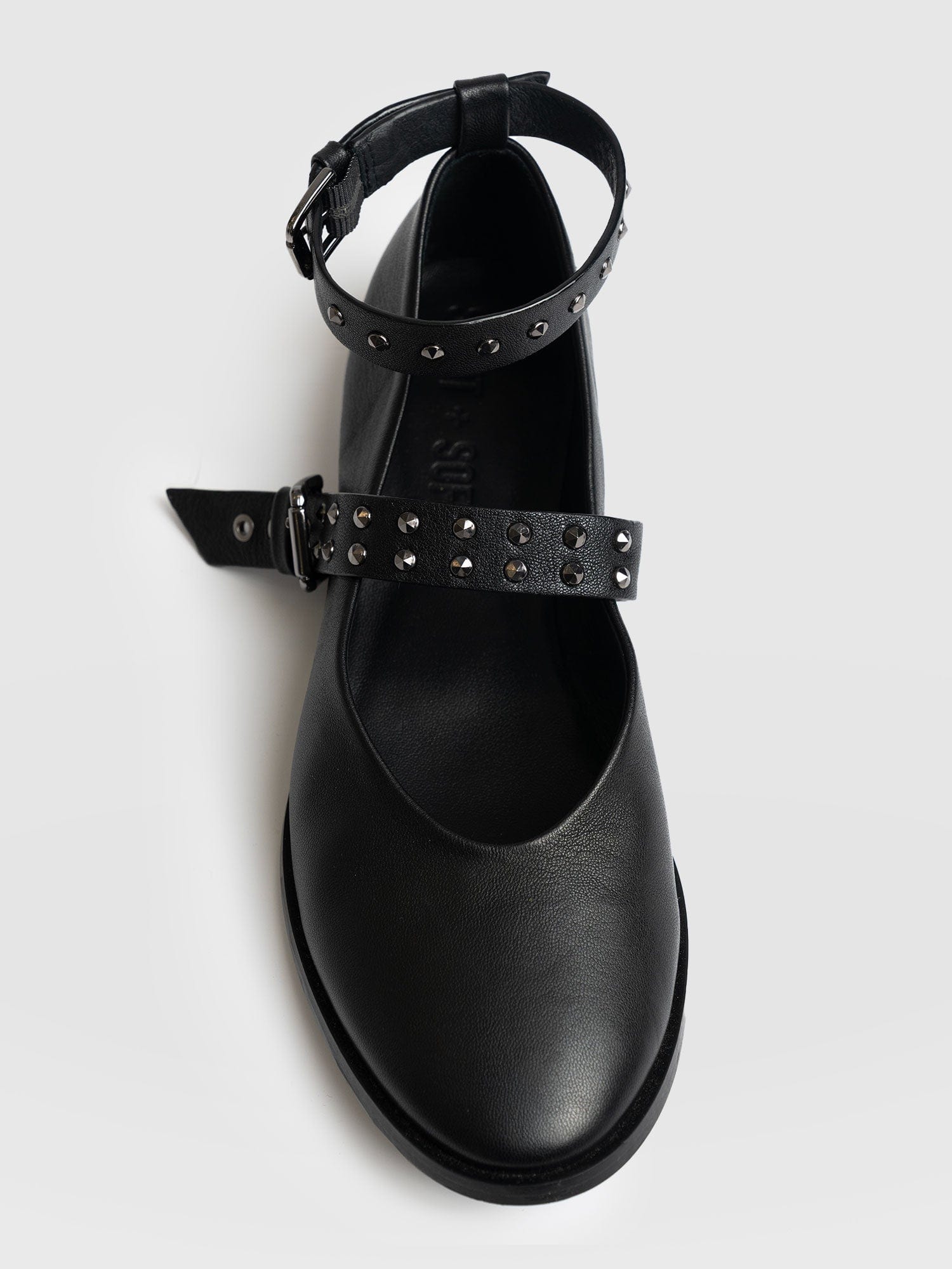 Vega Studded Ballerina Flats - Black - Image 5