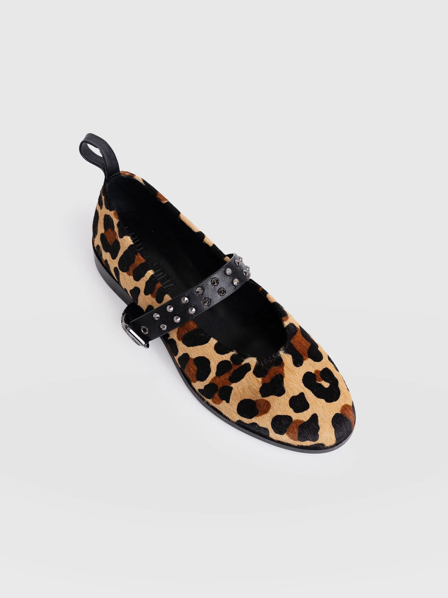 Vega Studded Ballerina Flats - Leopard - Image 3