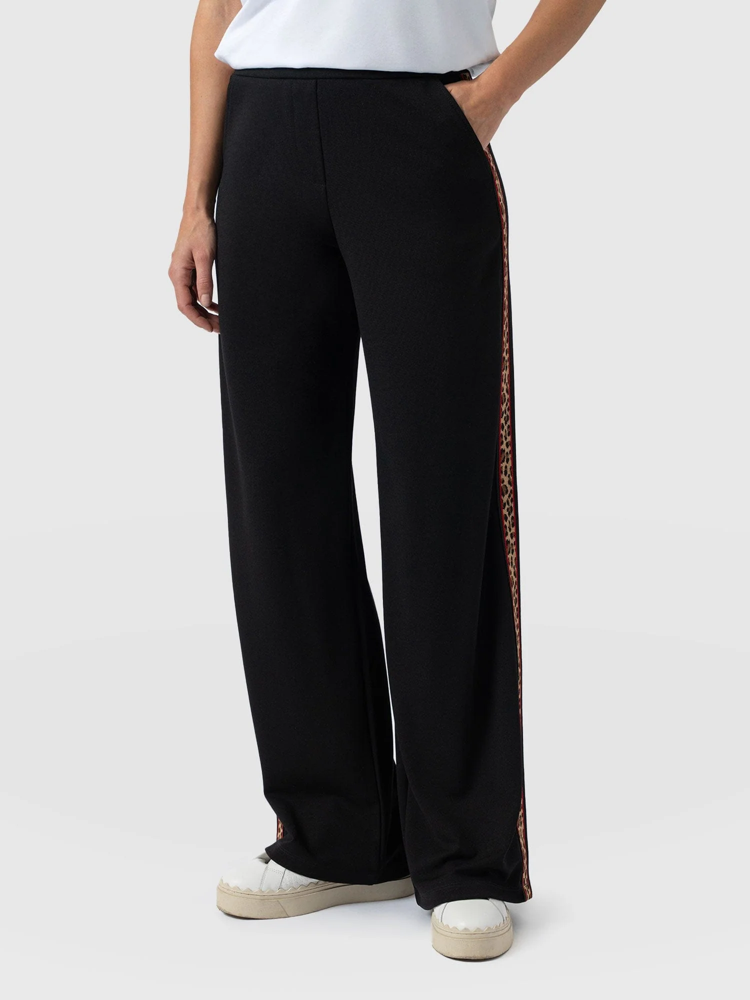 Victory Straight Leg Pant - Black - Leopard - Image 3