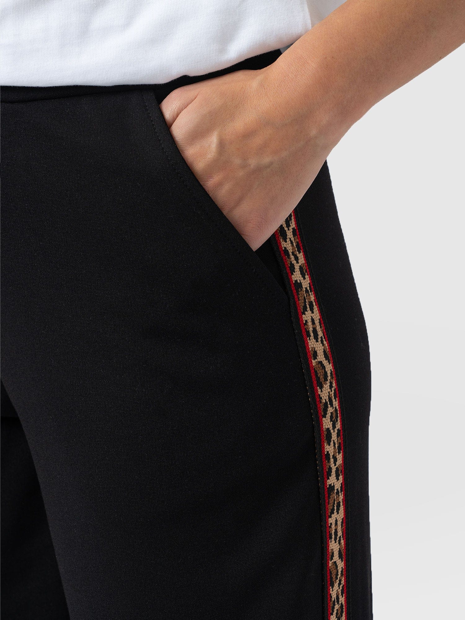 Victory Straight Leg Pant - Black - Leopard - Image 4