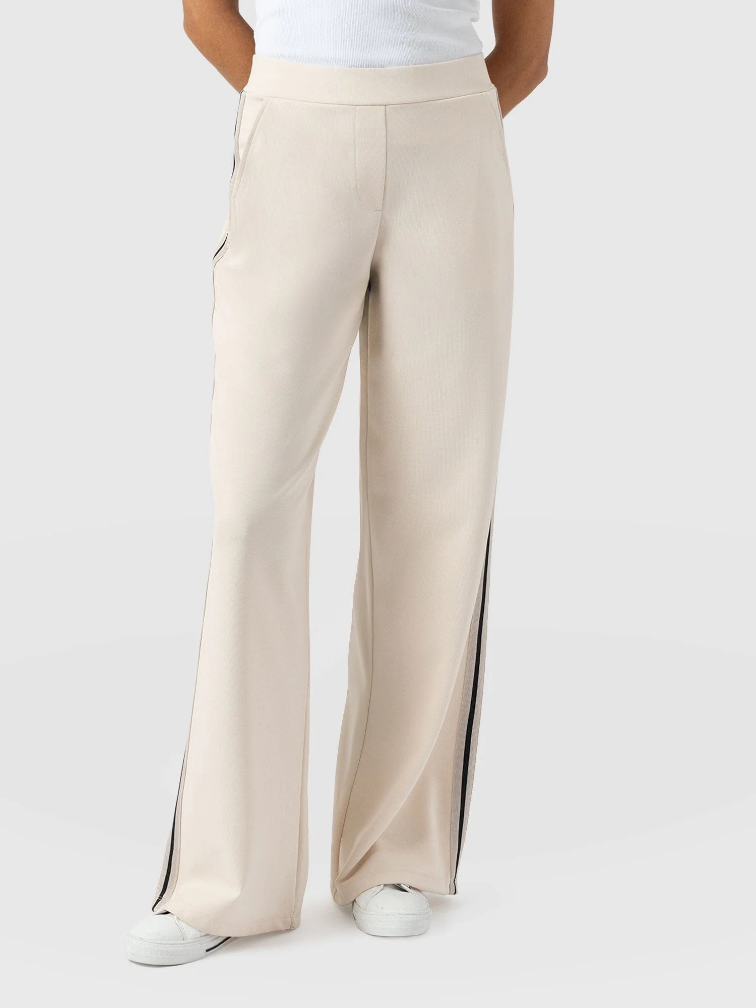 Victory Straight Leg Pant - Cream - Black Stripe - Image 6