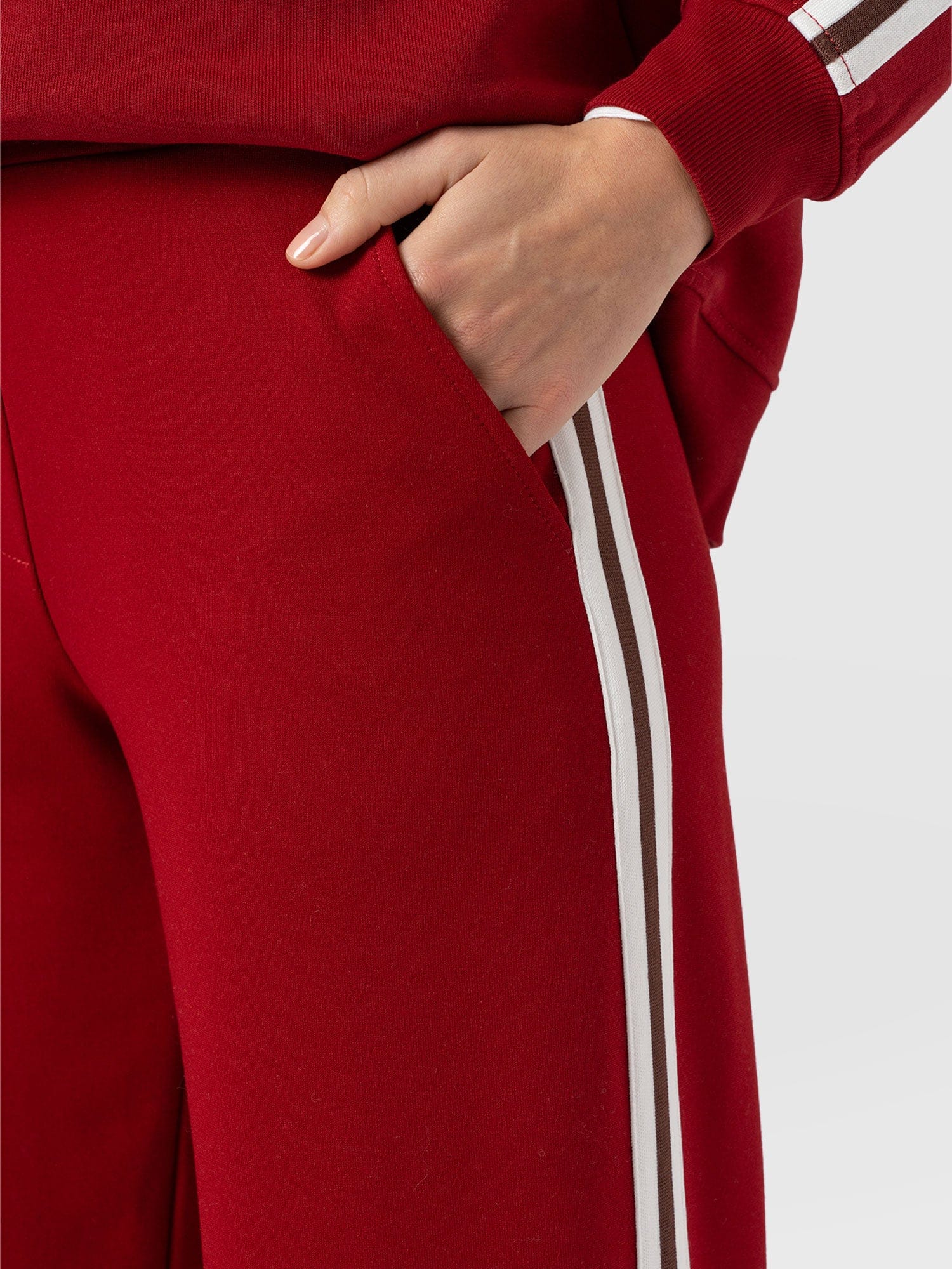 Victory Straight Leg Pant - Red - Brown Stripe - Image 5