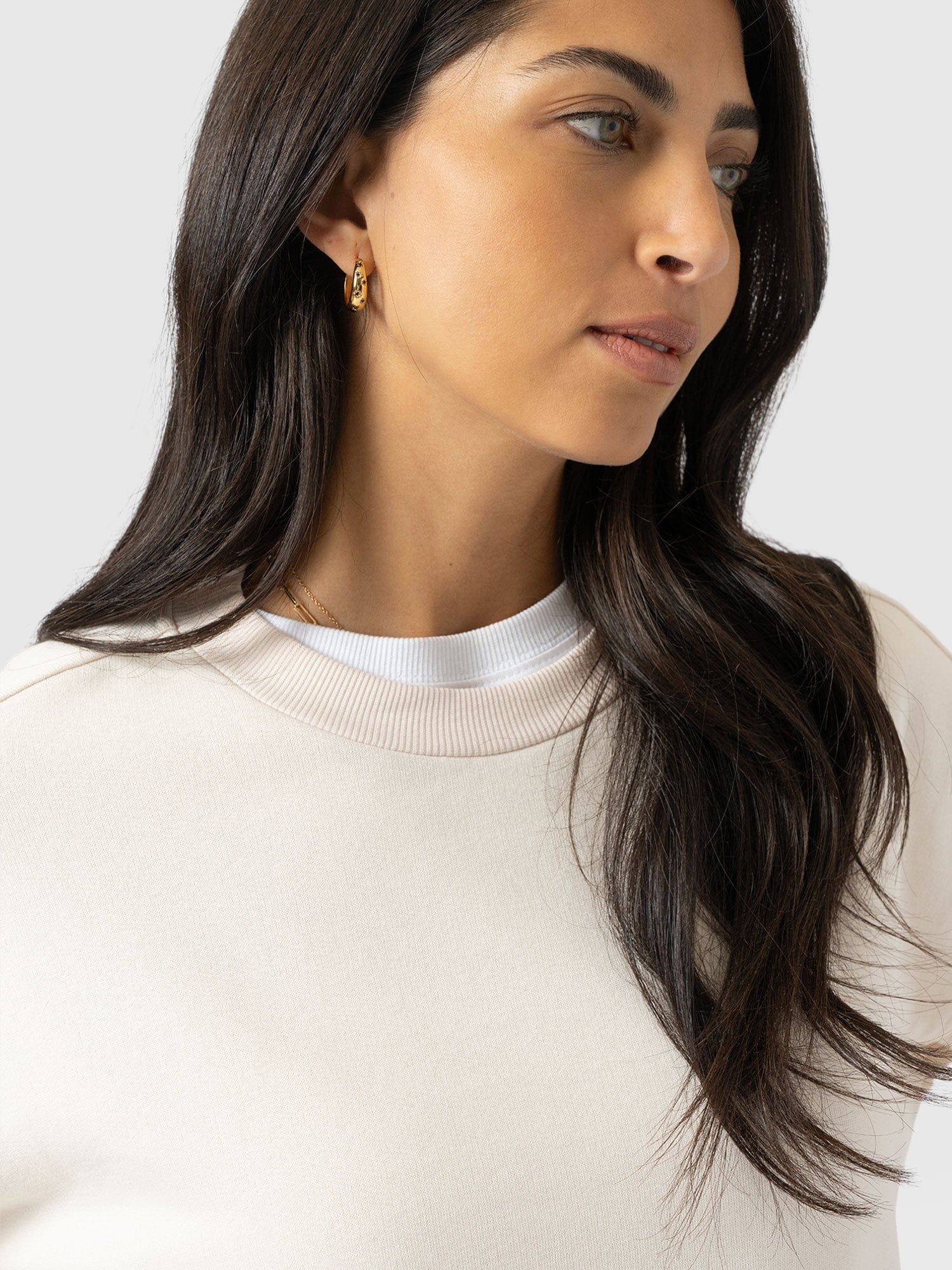 Victory Sweatshirt - Cream - Black Stripe - Image 5