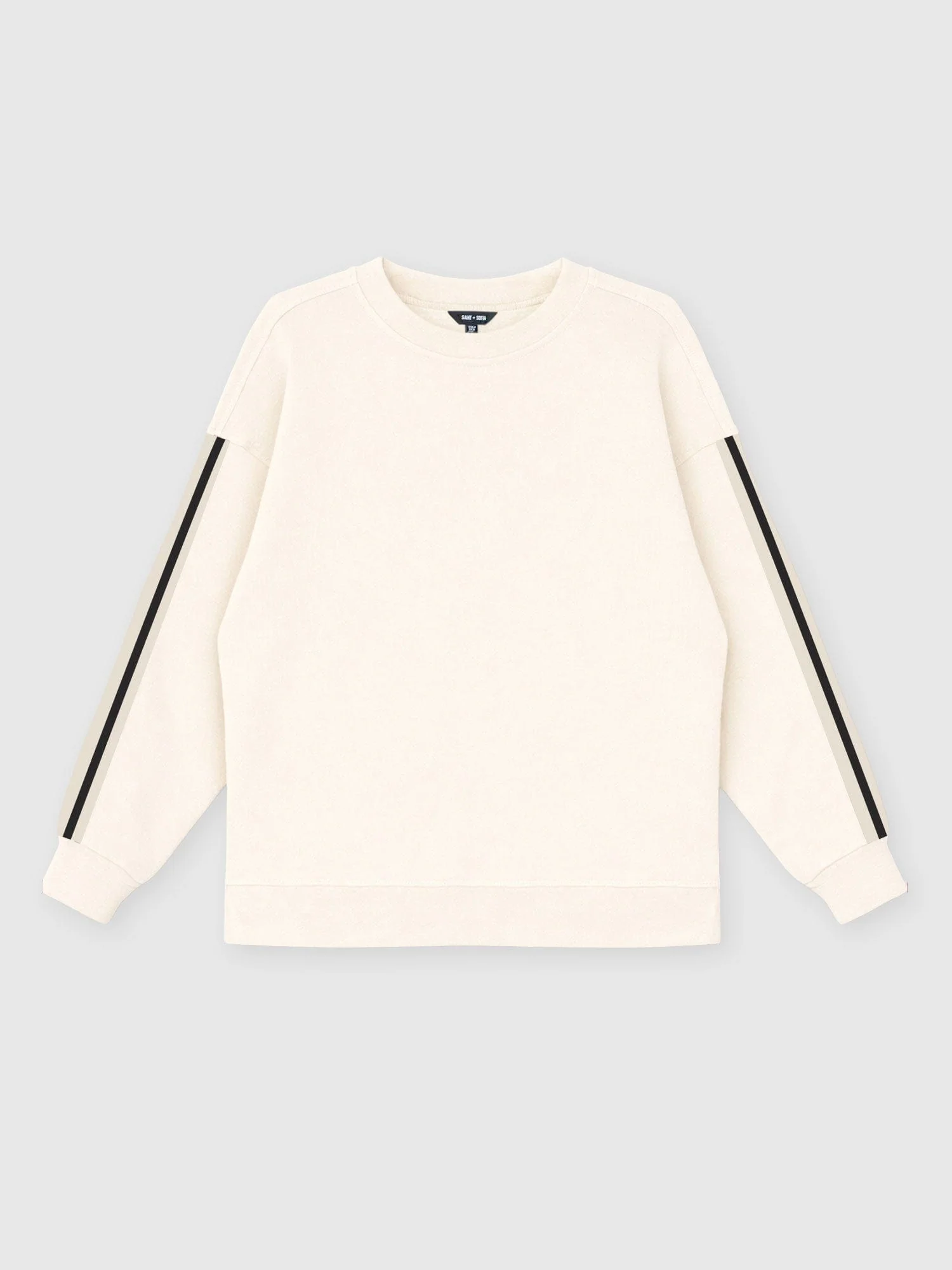 Victory Sweatshirt - Cream - Black Stripe - Image 7