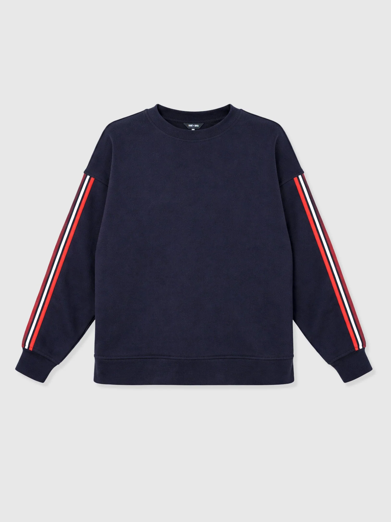 Victory Sweatshirt - Navy - Red Stripe - Image 7