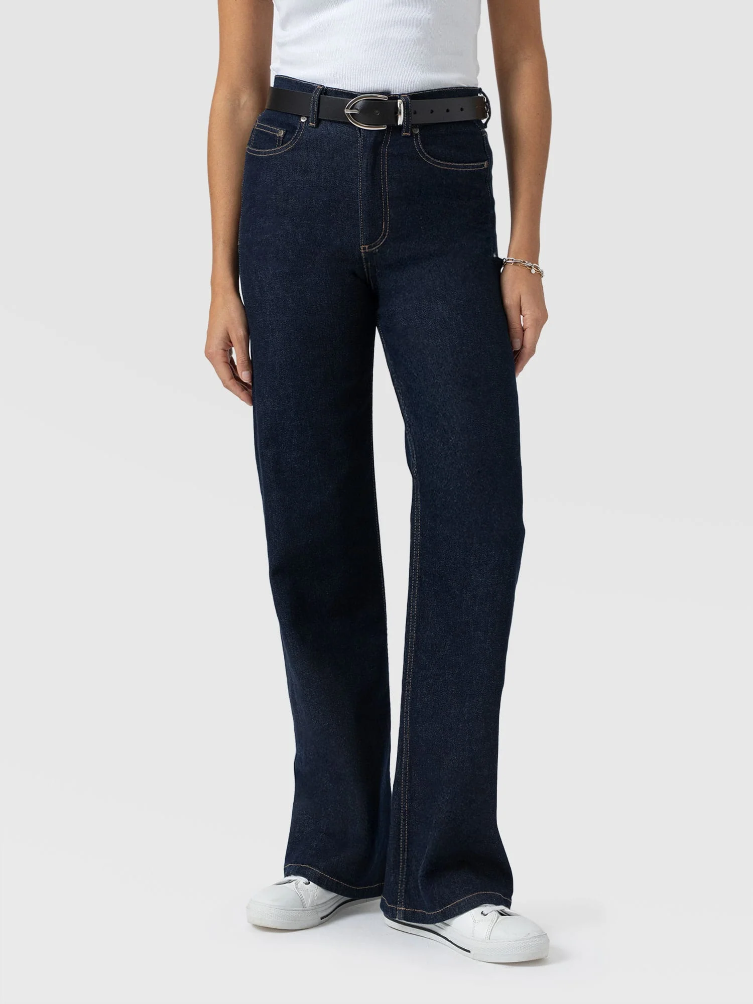 Wide Leg Jean - Indigo Blue - Image 3