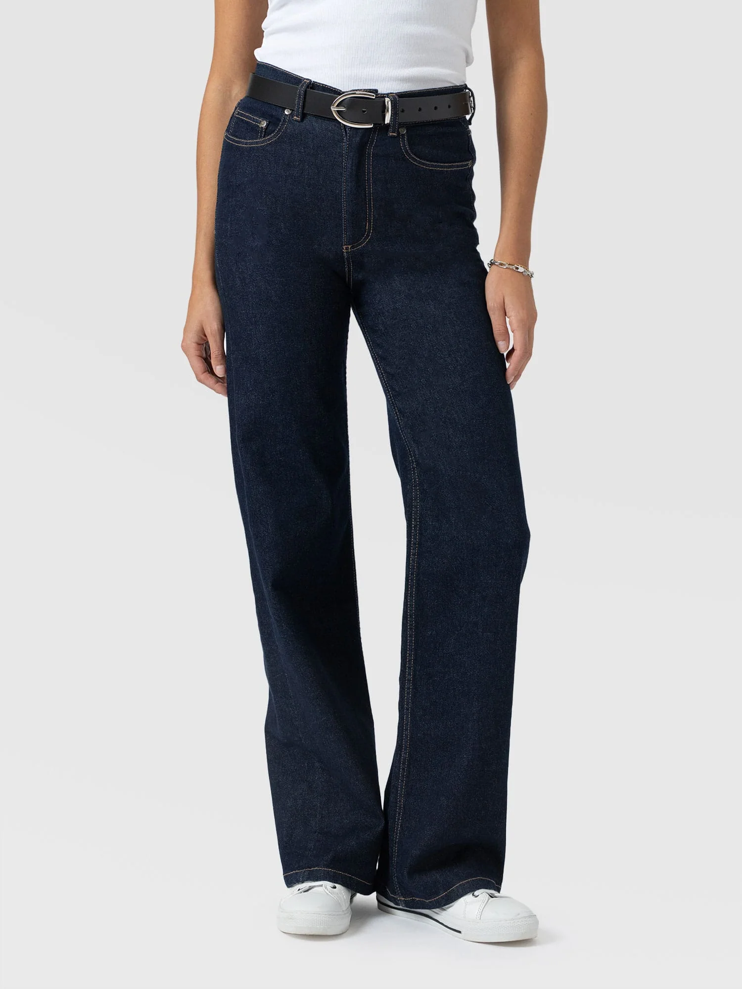 Wide Leg Jean - Indigo Blue - Image 4