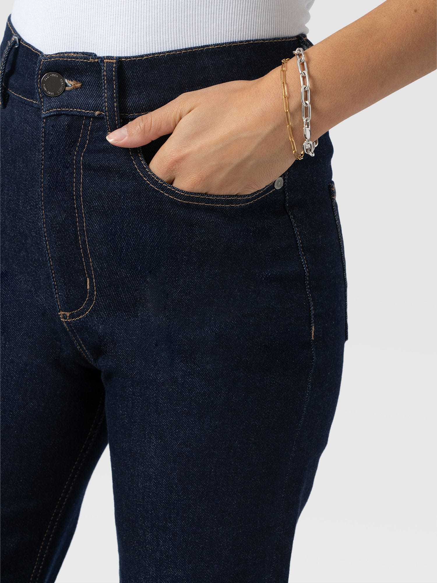 Wide Leg Jean - Indigo Blue - Image 5