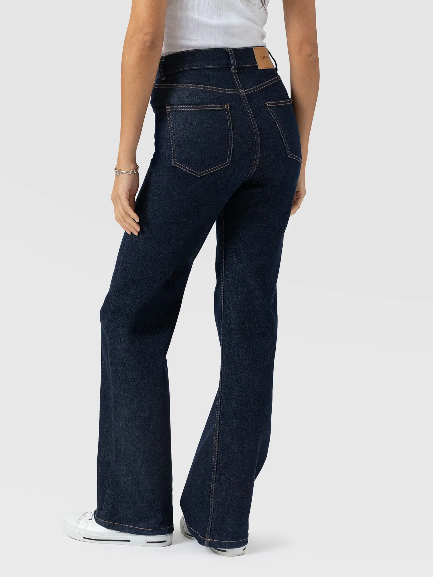Wide Leg Jean - Indigo Blue - Image 6