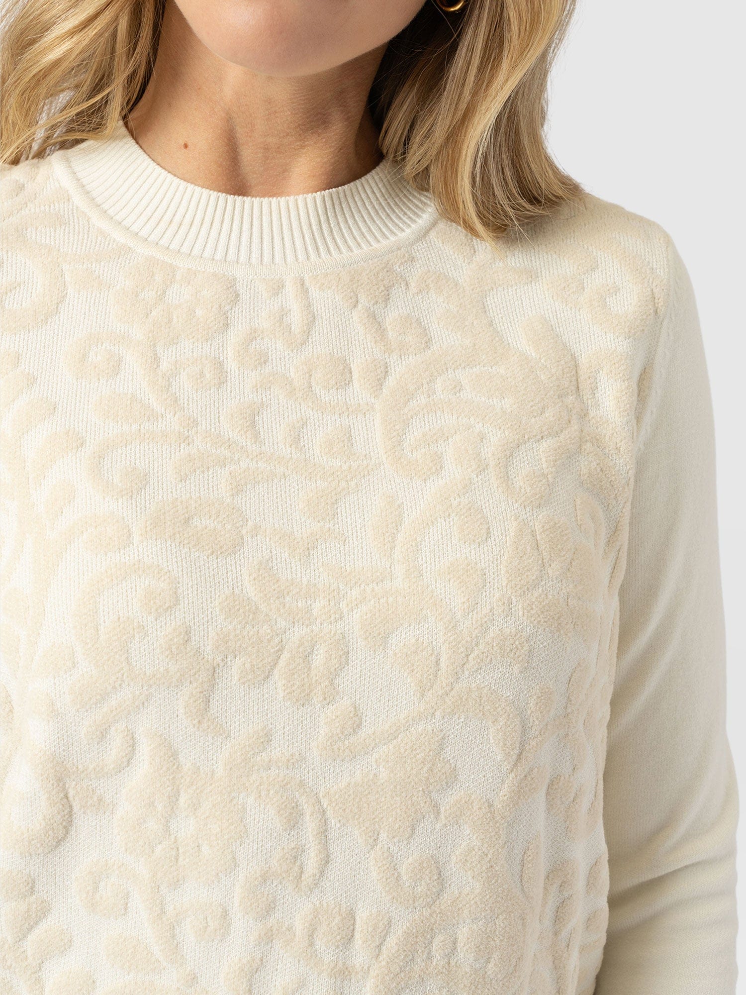 Wren Long Sleeve Knit - Cream - Image 5