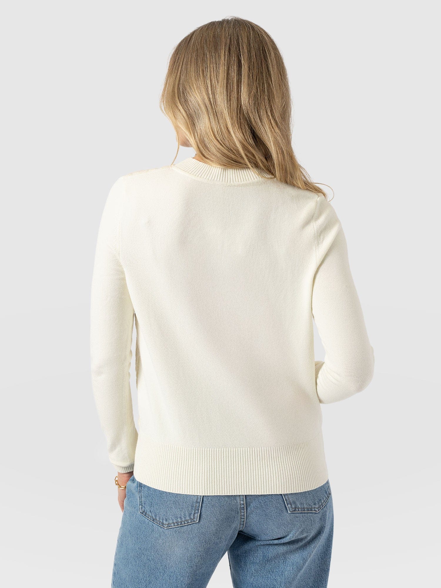 Wren Long Sleeve Knit - Cream - Image 6
