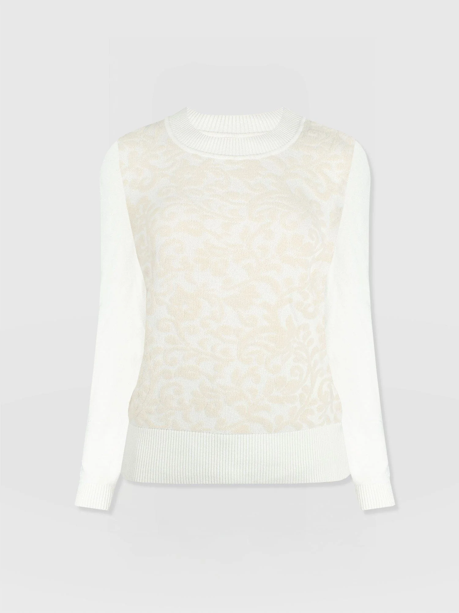 Wren Long Sleeve Knit - Cream - Image 7