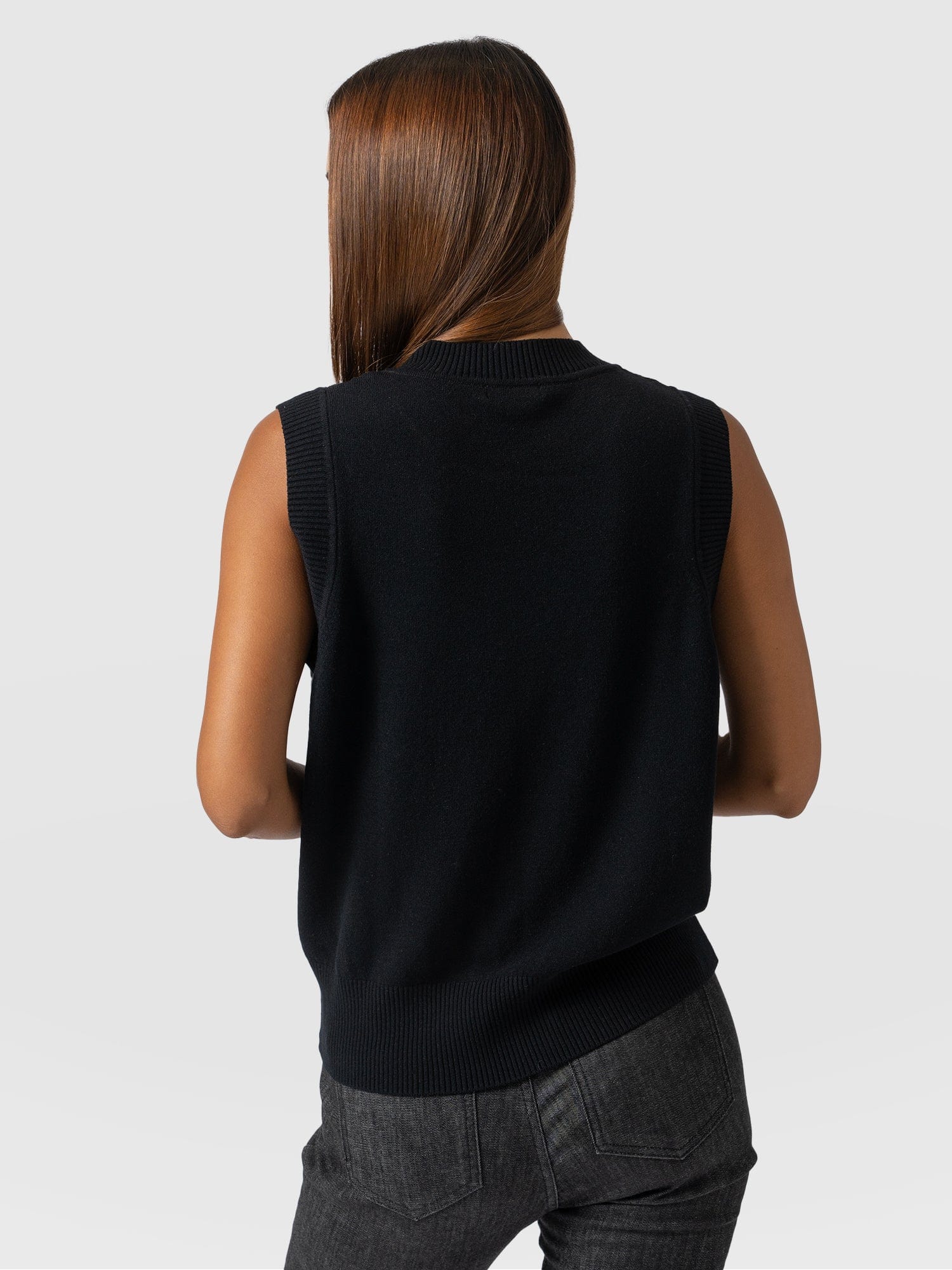 Wren Sleeveless Knit - Black - Image 6