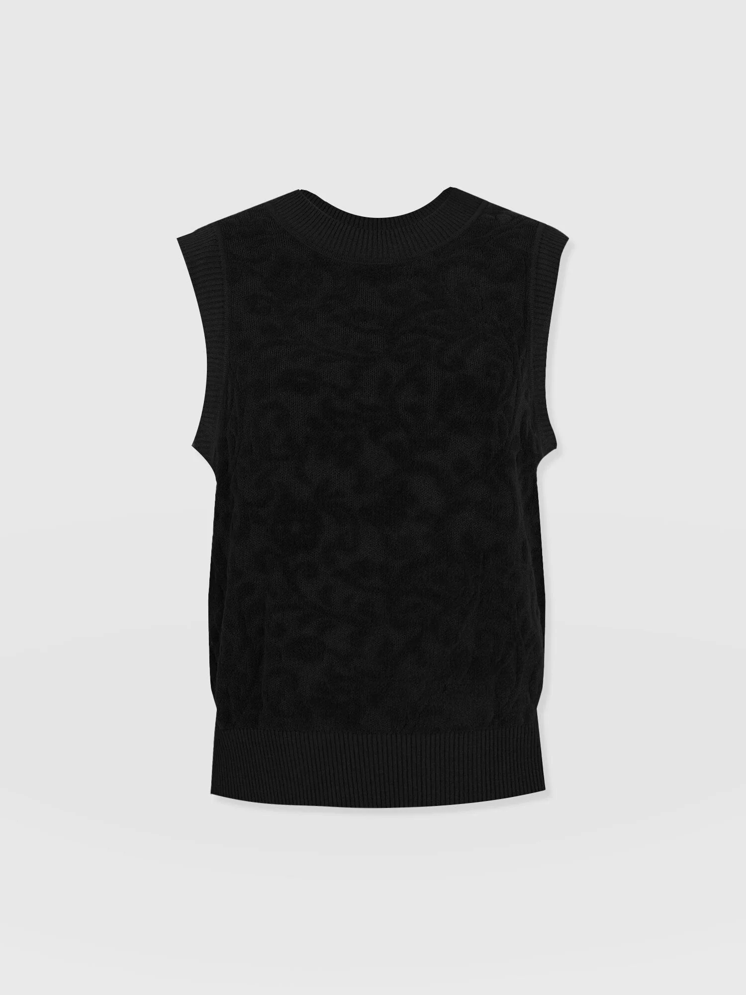 Wren Sleeveless Knit - Black - Image 7